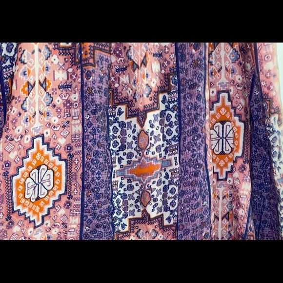 Lucky brand boho aztec dress, size small (med+) - Picture 3 of 7